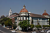 Yangon Myanmar. Old colonial buildings on Strand Rd. 